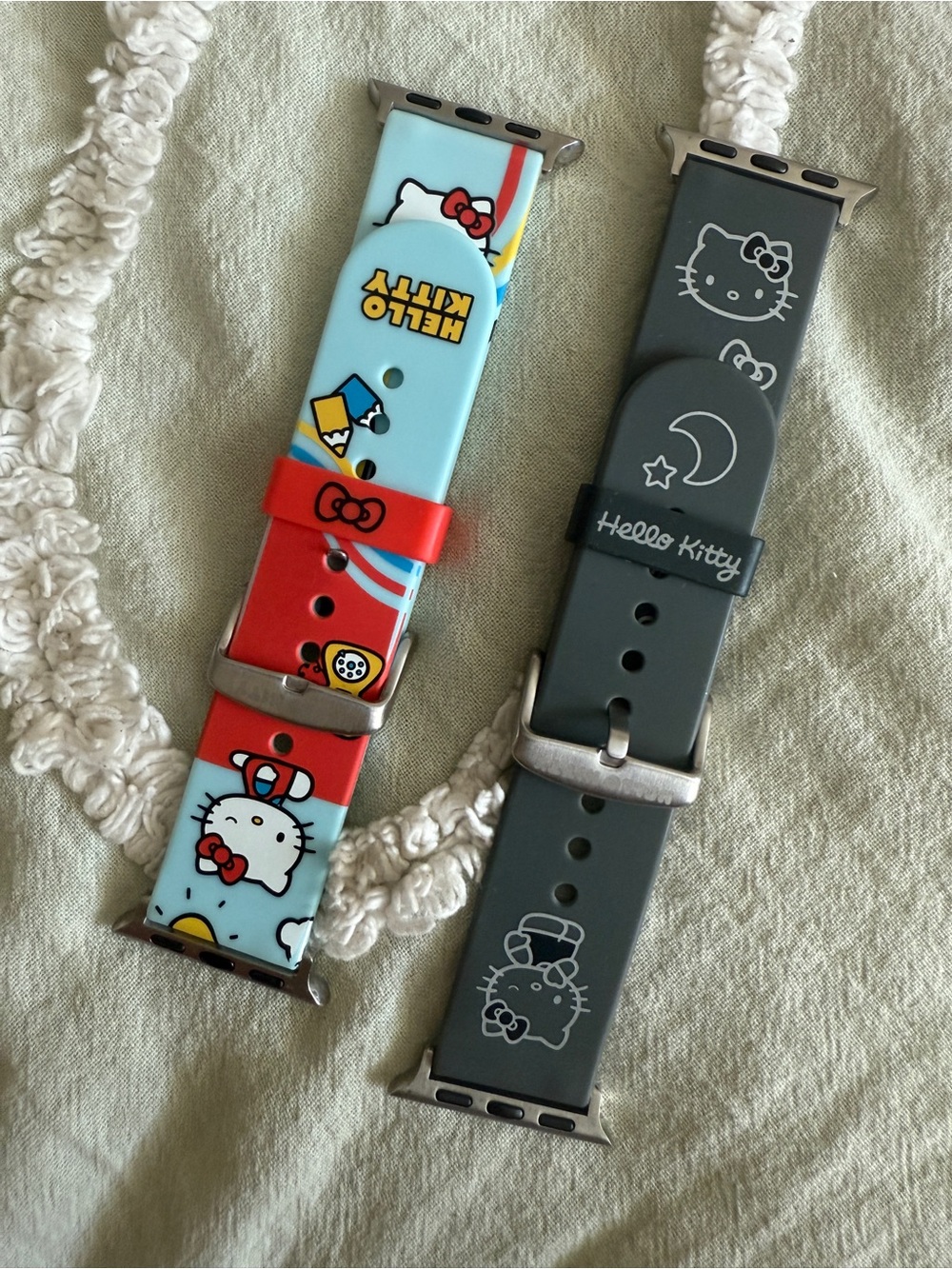 2 Hello Kitty Moby Fox Apple Watch Bands - fits 1/2/3/4/5/6/SE